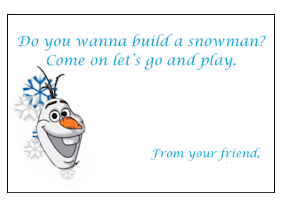 Olaf Gift Tag