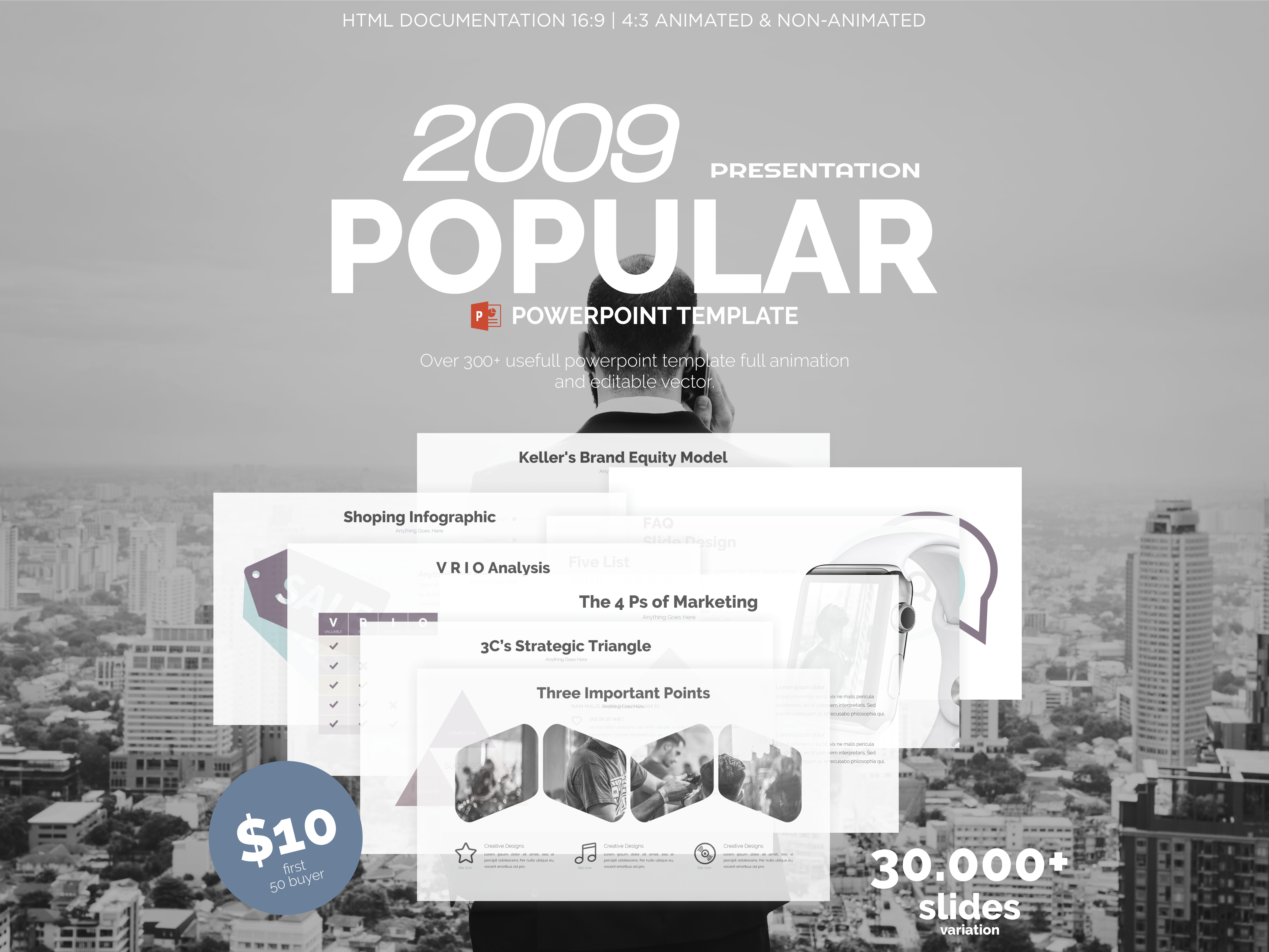 Popular Clean Powerpoint Template - 4