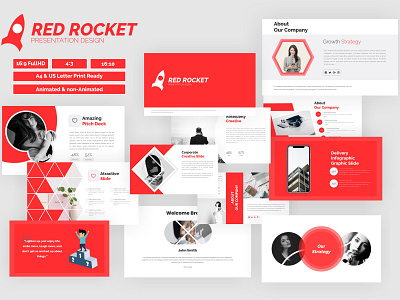 RedRocket Presentation Design black white business business agency business and finance clean clean creative creative deck elegan googleslides infographic keynote template modern powerpoint powerpoint presentation powerpoint templates presentation designs presentation layout simple startup