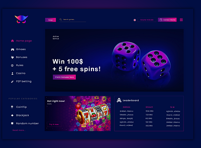 Night Owl Casino UI branding graphic design logo ui