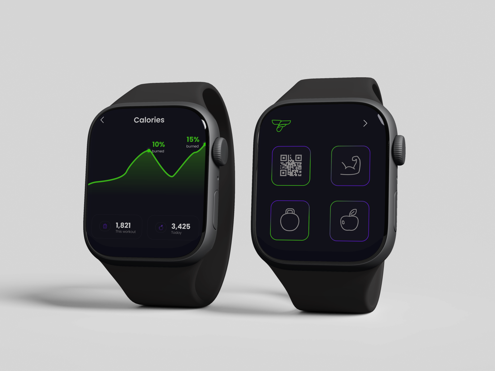 Gym smartwatch app by Filippp on Dribbble