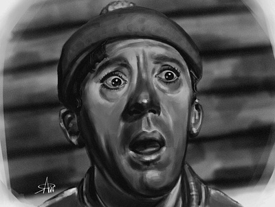 "Bootleggers" (1961 film) / Yuri Nikulin / fan art art digital fanart illustration mosfilm movie portrait procreate yuri nikulin