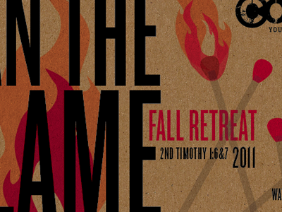 Retreat Flyer illustration print typography