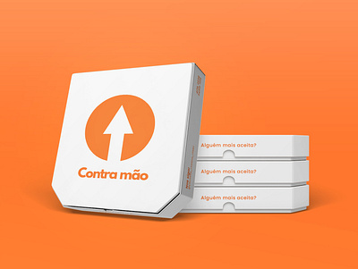 Branding Contra mão Pizzaria branding design graphic design logo