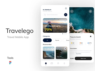 Travel Mobile App app mobile travell travelling travellingapp uiux uiuxdesign userexperiencedesign userinterfacedesign