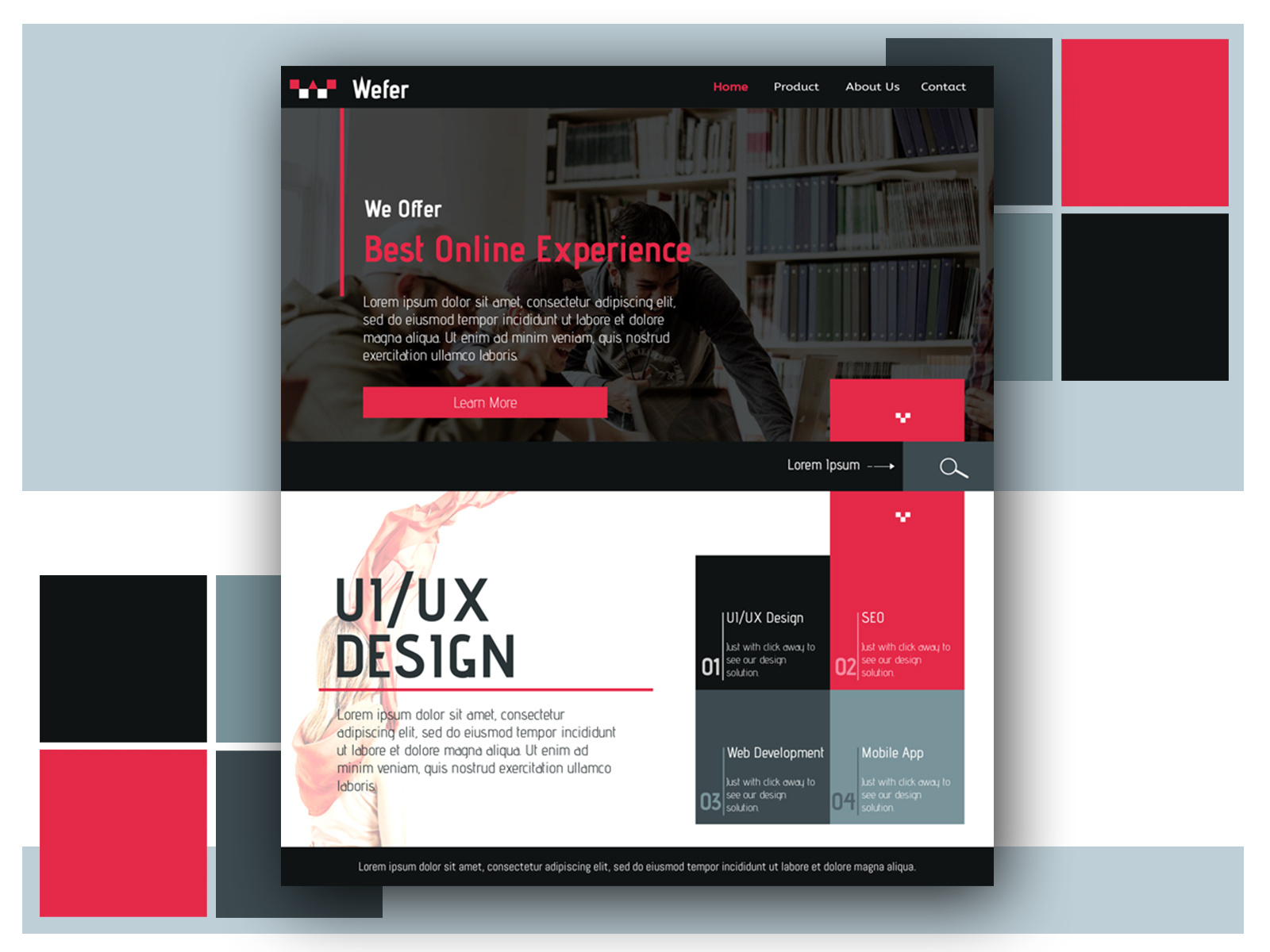 Wefer Web Design by Munib Abdullah on Dribbble