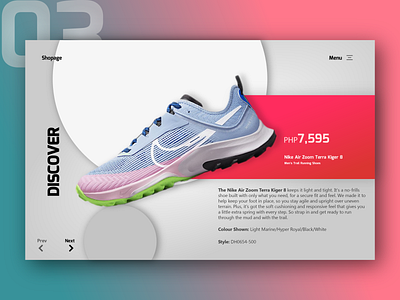 Shopage Web Page UI Design