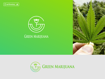 G LOGO ICON Green Marijuana boston branding dallas design dubai graphic design graphics illustration jamaica logo logo brand logo design logo icon logos london monogram monogram logo ui uk vector