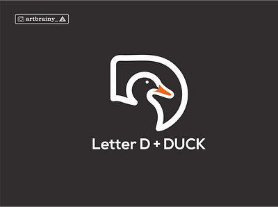 LOGO LETTER D + DUCK 3d animation boston branding dallas design dubai duck graphic graphic design illustration logo logo duck logos motion graphics new york ui usa vector