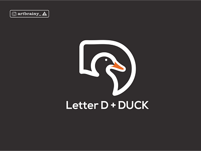 LOGO LETTER D + DUCK