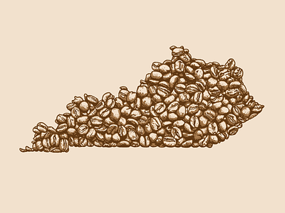 Kentucky Coffee Beans coffee coffee beans design illustration kentucky vector