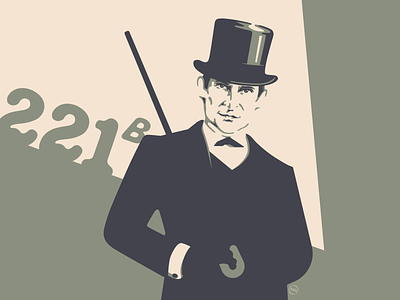 Jeremy's Sherlock illustration portrait sherlock sherlock holmes vector