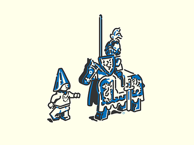 Knight's Challenge castle illustration knight lego vector