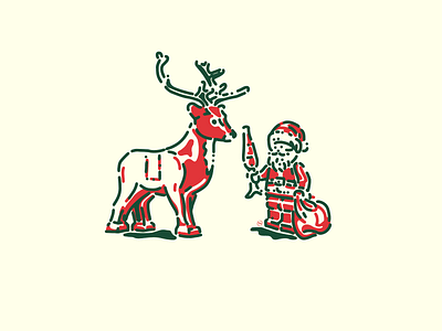 Lego Santa & Reindeer