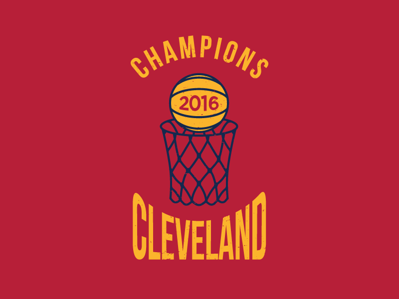Cleveland: Champions basketball cleveland illustration nba ohio t-shirt vector