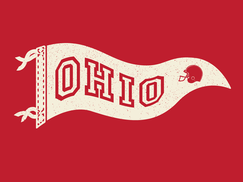 Ohio Pennant by Rachael Sinclair on Dribbble