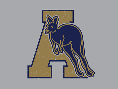 Akron Zips akron college kangaroo mascot ohio sports vector