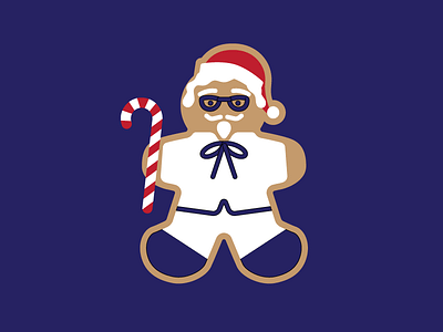 Gingerbread Sanders christmas colonel sanders gingerbread holiday kentucky kfc vector