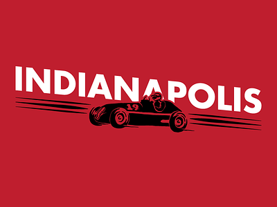 Vintage Indianapolis indiana indianapolis indy indy 500 indy car racing vector