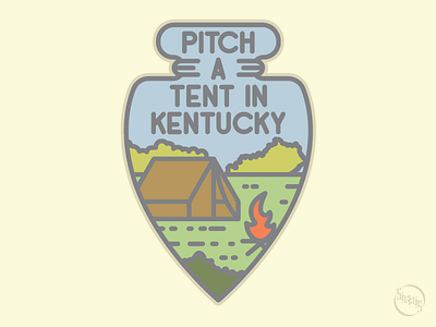 Pitch A Tent in Kentucky Alternative camping design kentucky vector