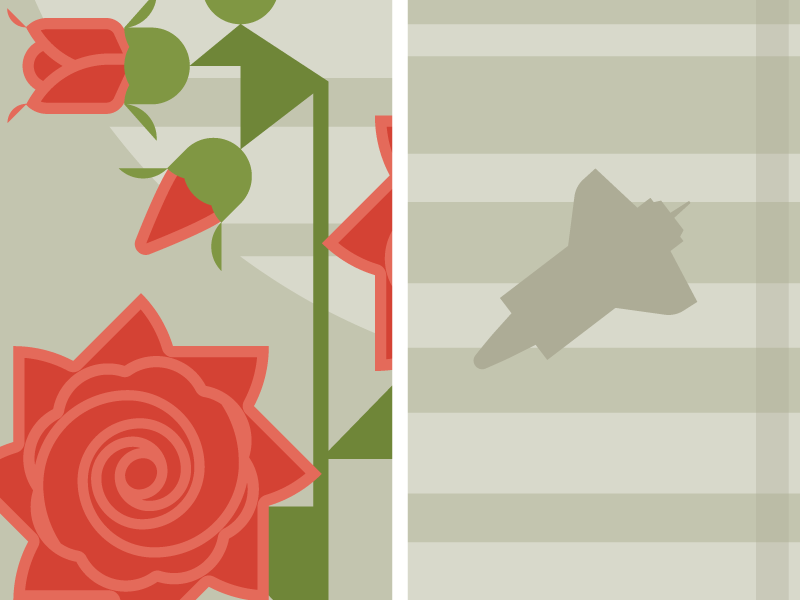 D nasa floral rose