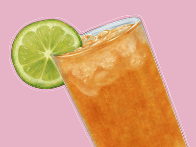 Limbo: Grog cocktails digital painting drinks food illustration painting tiki watercolor