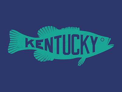 Kentucky Spotted Bass bass fish fishing illustration kentucky sporting spotted bass type vector