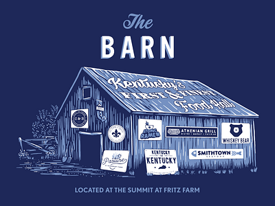 The Barn Anniversary Tee barn design illustration kentucky lexington vector