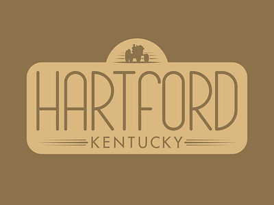 Hartford, Kentucky design illustration kentucky lettering retro vector