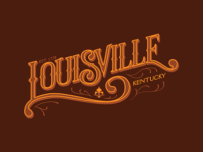 Louisville Victorian kentucky lettering louisville tee tee design victorian