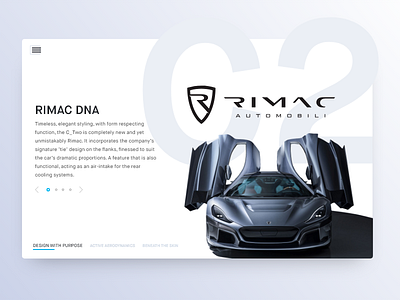 Rimac C2 Product concept c2 clean design rimac white