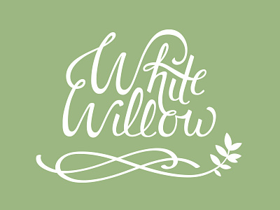 White Willow Logo: Branch