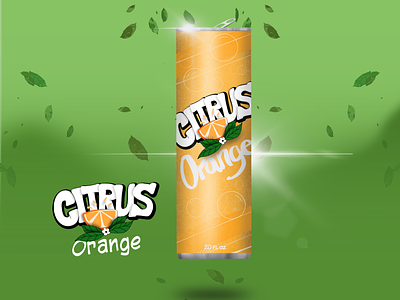 Citrus Orange can design branding design illustration packaging procreate