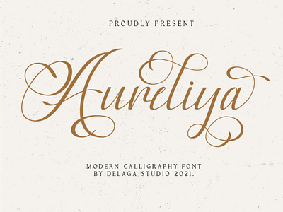Aureliya - Calligraphy Font calligraphy font elegant font hand crafted layout font lettering logo font typography