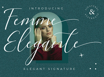 Femme Elegante - Elegant Script Font beautiful font calligraphy font elegant font hand crafted handwriting font logo font script font signature font typography