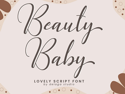 Beauty Baby - Beautiful Script Font by Delaga Studio on Dribbble