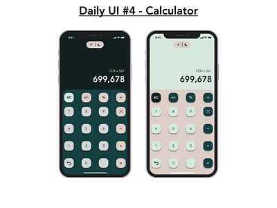 #DailyUI 4 - Calculator app app design graphic design illustration mobile mobile app design ui