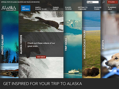 TravelAlaska: Get Inspired website