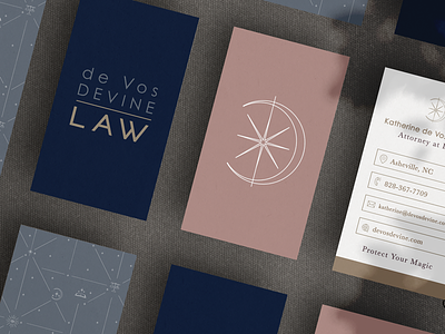 Business Card Set for Asheville Lawyer