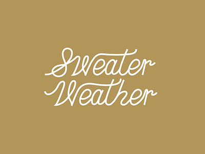 Sweater Weather Lettering autumn custom fall lettering september sweater sweaters type typography weather