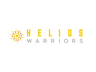 Helios Warriors Logo brand branding design design co hand lettering icon identity logo simple sun typography