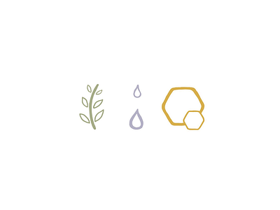 Organic Brand Sub-mark brand branding design essential oils iconography icons illustration leaf logo nature organic wax