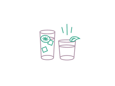 Cocktail Icon Combo cocktail design drinks icon iconography icons illustration lime mint ux