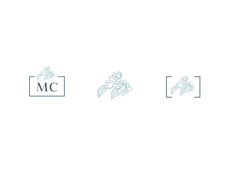 Artist Sub-Mark Set asheville painter artist identity branding icons floral brand logo