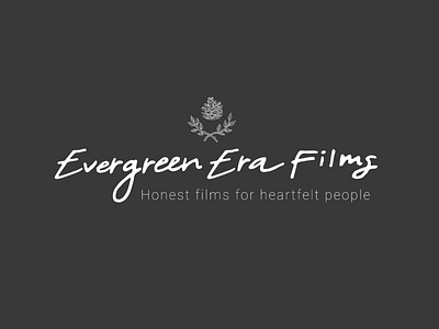 Videographer Logo Design asheville brand branding designer evergreen illustrated lettering logo logos pinecone script videographer