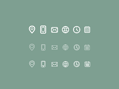 Bold, thin line or hand-drawn icon sets