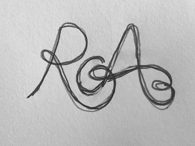 Lettering Practice hand done type lettering sketch