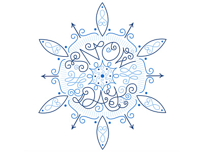 It's a snowday! color frozen hand done type ice lettering sketch snow snowflake swirls winter