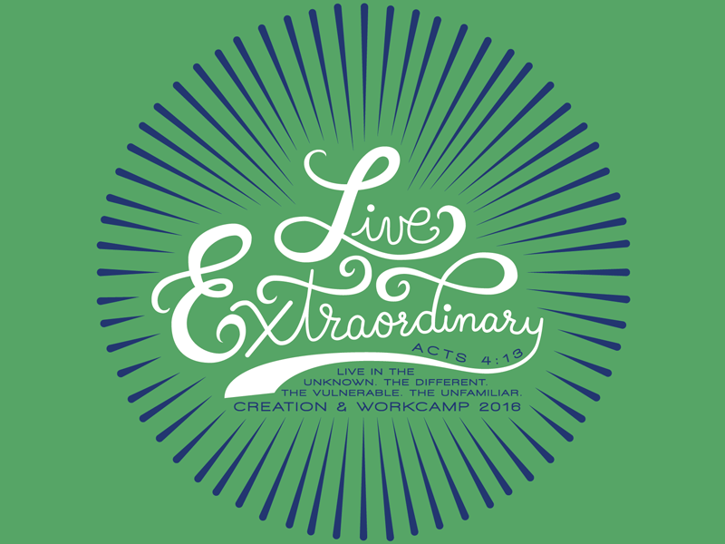 Live Extraordinary - Final encouragement extraordinary hand done type hand lettering lettering sketch work in progress