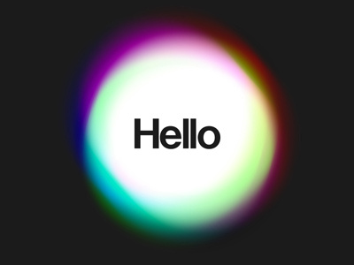 Hello Life circles energy glow orb rgb spheres